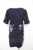画像2: axes femme / チュール刺繍チュニック Ｍ ネイビー Y-26-02-15-080-AX-OP-IG-ZY (2)