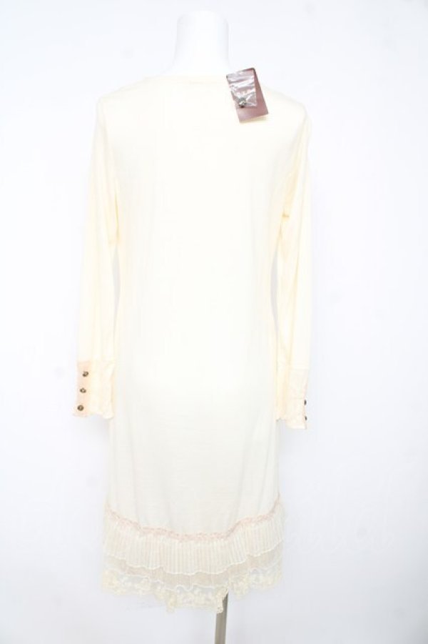 画像2: axes femme / カットソーインナーワンピ M アイボリー Y-26-02-15-082-AX-TO-IG-ZY (2)