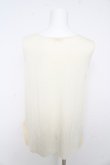 画像2: axes femme / レースシフォンレイヤードタンクトップ M アイボリー Y-26-02-15-086-AX-TO-IG-ZY (2)