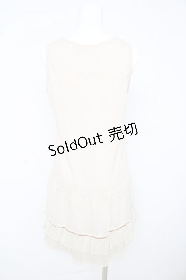 画像2: axes femme / ラウンドレースニットトップス M アイボリー Y-26-02-15-087-AX-TO-IG-ZY (2)