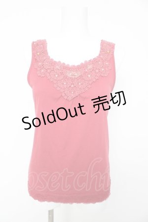 画像: axes femme / ミニバラタンクトップ M 赤 Y-26-02-15-089-AX-TO-SZ-ZS