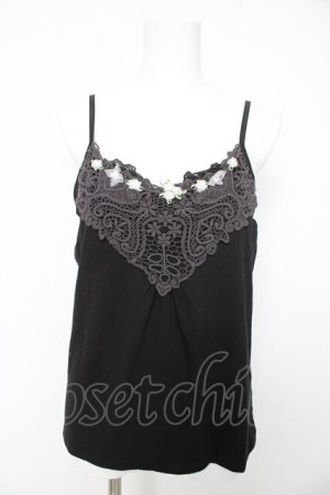 画像: axes femme / ミニバラキャミソール M 黒 Y-26-02-15-090-AX-TO-SZ-ZY