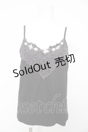 画像: axes femme / ミニバラキャミソール M 黒 Y-26-02-15-090-AX-TO-SZ-ZY