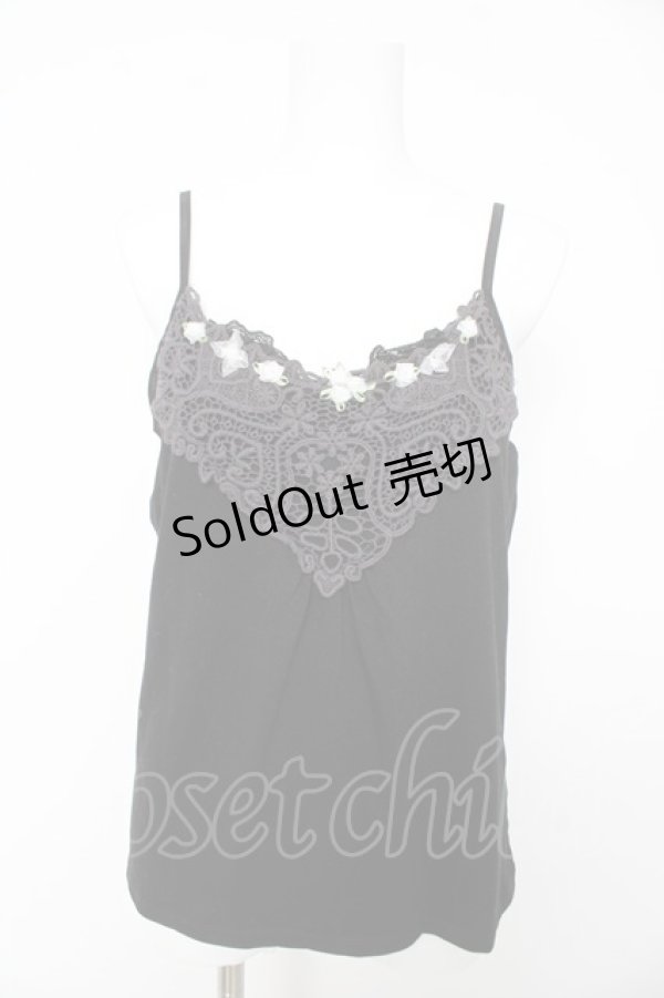 画像1: axes femme / ミニバラキャミソール M 黒 Y-26-02-15-090-AX-TO-SZ-ZY (1)