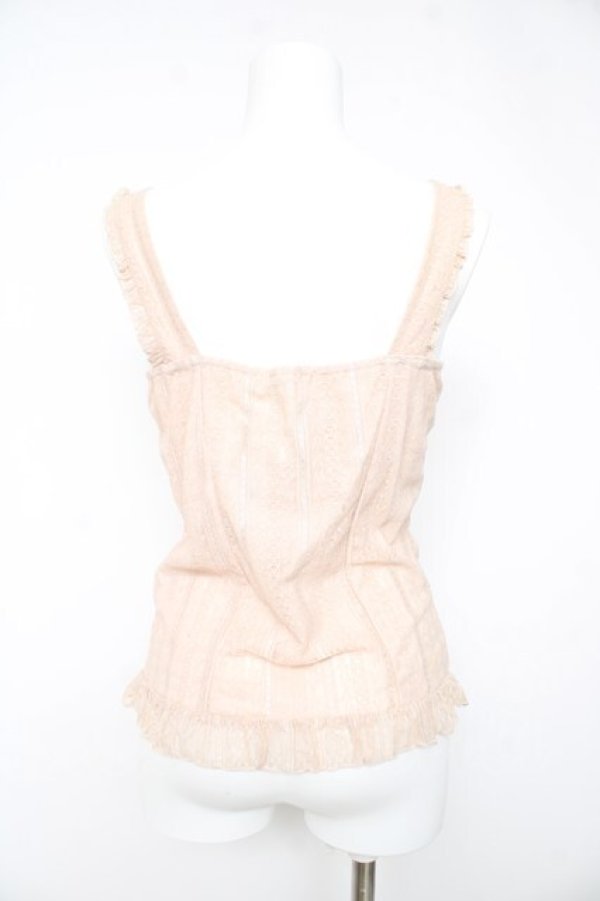 画像2: axes femme / ビスチェ風アウタータンク M 淡ピンク Y-26-02-15-091-AX-TO-SZ-ZY (2)