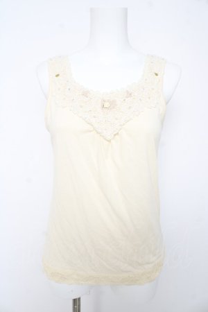 画像: axes femme / ミニバラタンクトップ M 生成り Y-26-02-15-092-AX-TO-SZ-ZY