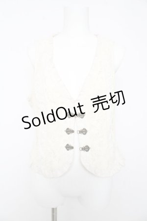 画像: axes femme / ビットデザインレースベスト M 生成り Y-26-02-15-093-AX-TO-SZ-ZY