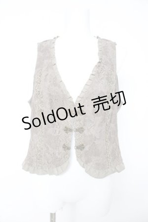 画像: axes femme / ビットデザインレースベスト M カーキ Y-26-02-15-094-AX-TO-SZ-ZY