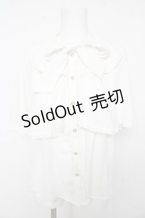 画像: axes femme kawaii / 3段フリル姫袖ブラウス M 白 Y-26-02-15-105-AX-BL-SZ-ZS