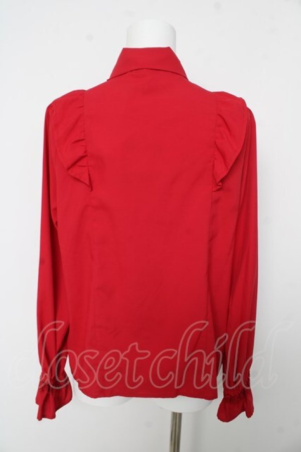 画像2: axes femme / ハローキティ刺繍ブラウス F 赤 Y-26-02-15-109-AX-BL-SZ-ZY (2)