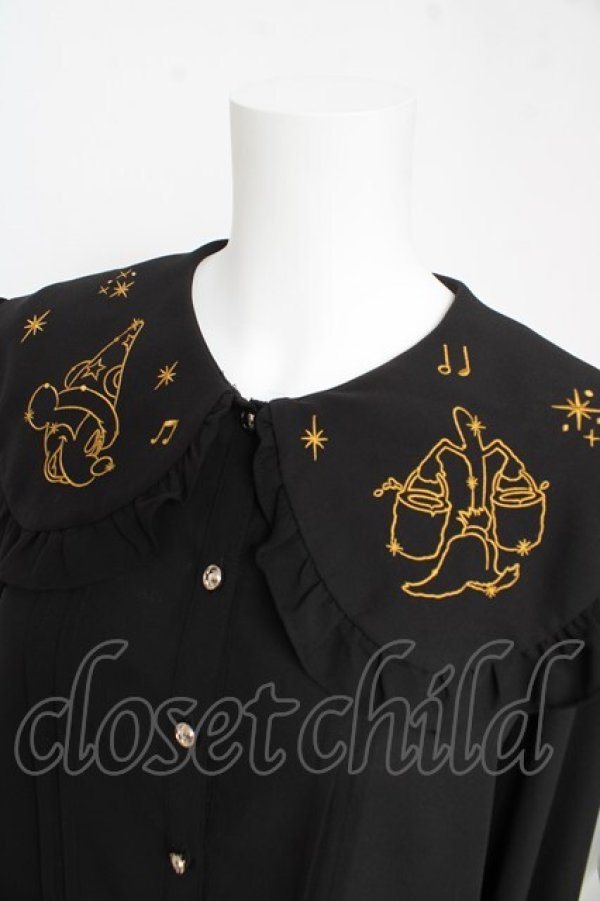 画像3: axes femme kawaii / 【Disney】ファンタジア/ブラウス M 黒 Y-26-02-15-110-AX-BL-SZ-ZY (3)
