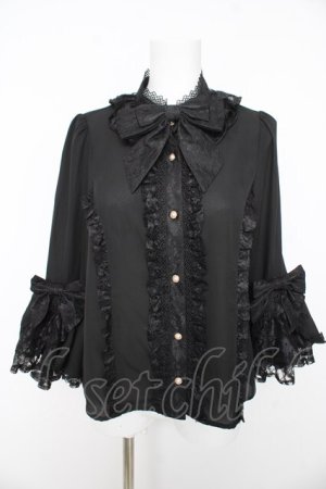 画像: axes femme kawaii / 姫袖7分丈ブラウス M 黒 Y-26-02-15-111-AX-BL-SZ-ZY