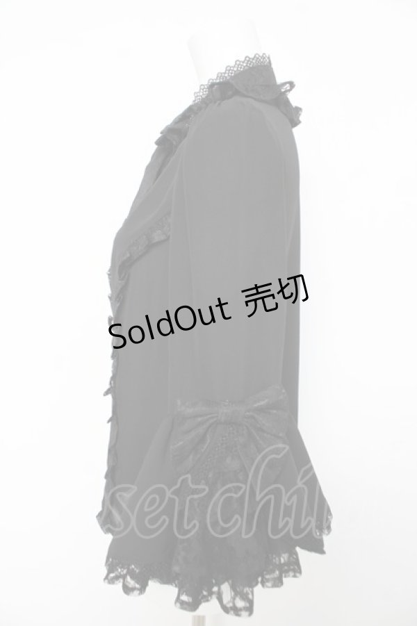 画像3: axes femme kawaii / 姫袖7分丈ブラウス M 黒 Y-26-02-15-111-AX-BL-SZ-ZY (3)