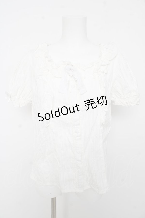 画像1: axes femme kawaii / コットンレースブラウス M 白 Y-26-02-15-118-AX-BL-SZ-ZS (1)