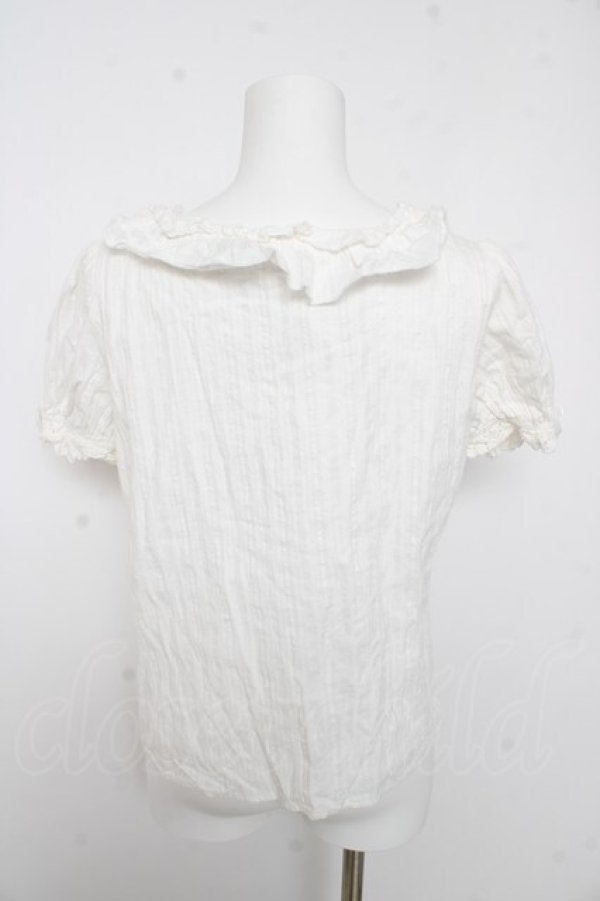 画像2: axes femme kawaii / コットンレースブラウス M 白 Y-26-02-15-118-AX-BL-SZ-ZY (2)
