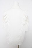 画像2: axes femme POETIQUE / レースラッフルブラウス M 白 Y-26-02-15-120-AX-BL-SZ-ZY (2)