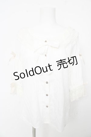 画像: axes femme kawaii / メェールプロフォーンドゥブラウス M 白 Y-26-02-15-124-AX-BL-SZ-ZS