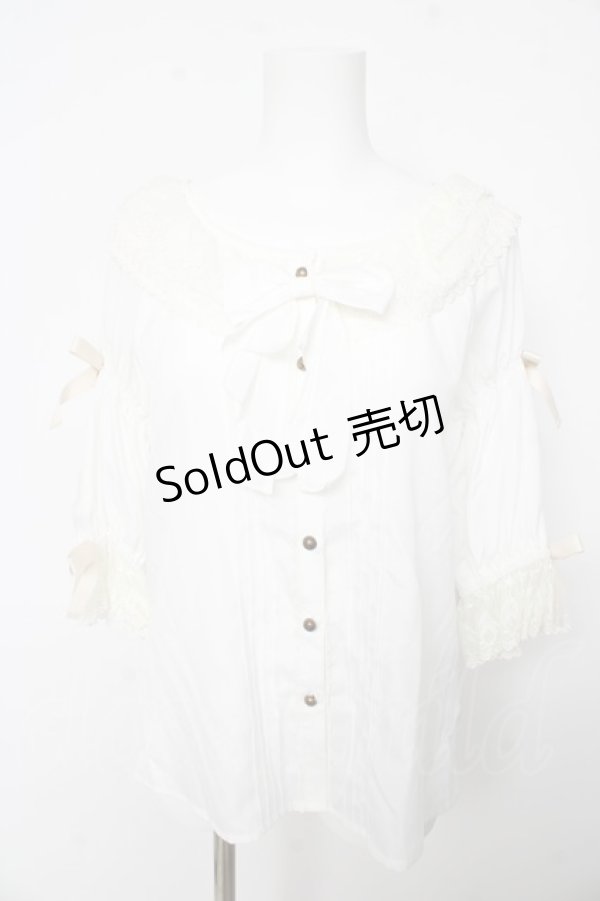 画像1: axes femme kawaii / メェールプロフォーンドゥブラウス M 白 Y-26-02-15-124-AX-BL-SZ-ZS (1)