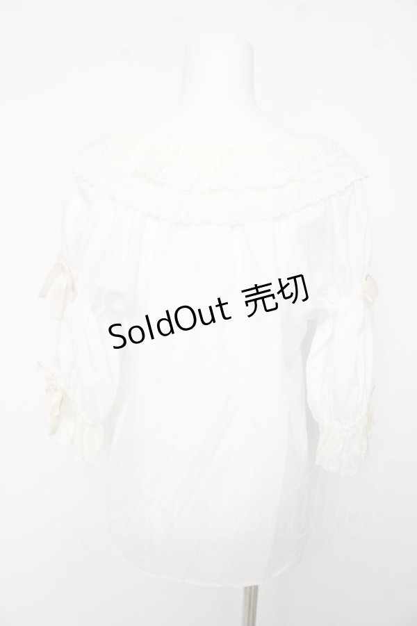 画像2: axes femme kawaii / メェールプロフォーンドゥブラウス M 白 Y-26-02-15-124-AX-BL-SZ-ZS (2)