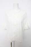 画像1: axes femme / フレア袖コットンブラウス F 白 Y-26-02-15-125-AX-BL-SZ-ZY (1)