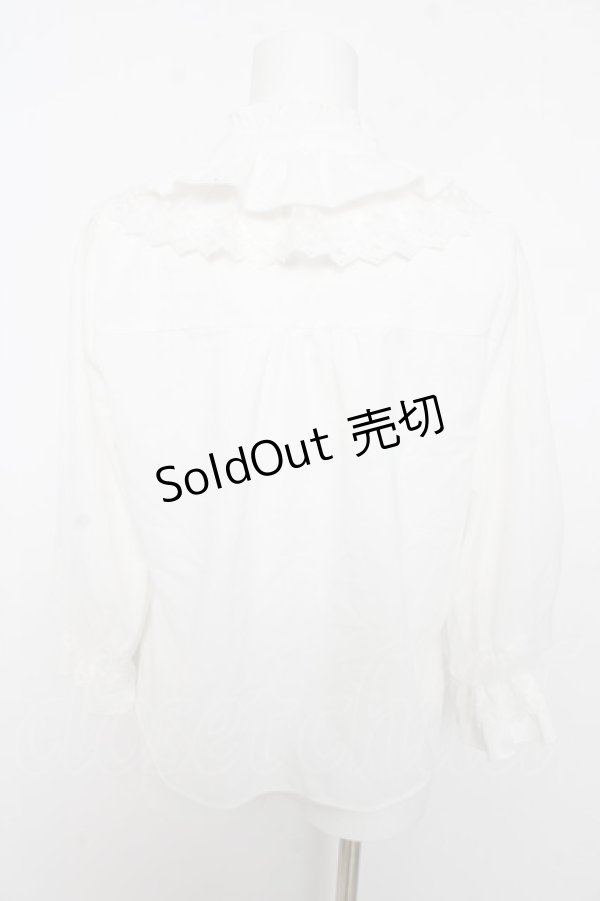 画像2: axes femme / マイメロディ/ブラウス F 白 Y-26-02-15-126-AX-BL-SZ-ZS (2)