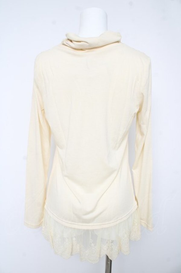 画像2: axes femme / 巻き薔薇カットソー M アイボリー Y-26-02-15-013-AX-TO-IG-ZY (2)