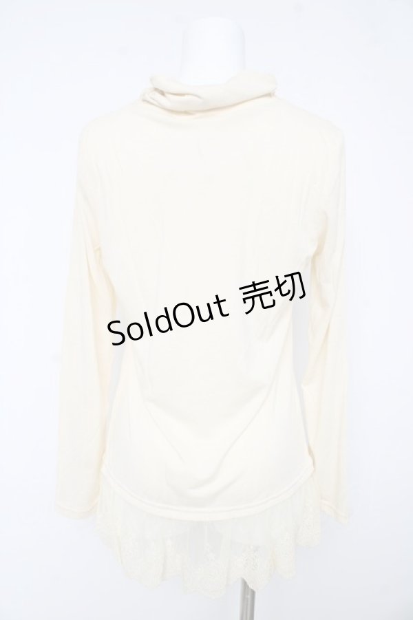 画像2: axes femme / 巻き薔薇カットソー M アイボリー Y-26-02-15-013-AX-TO-IG-ZY (2)