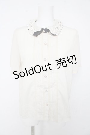 画像: axes femme / 二重襟ブラウス M 生成り Y-26-02-15-133-AX-BL-SZ-ZY