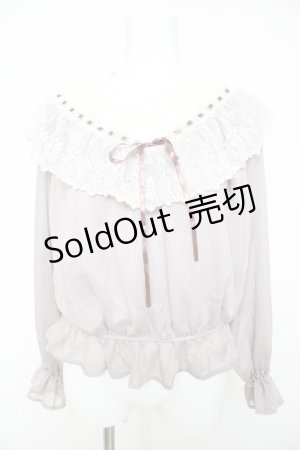 画像: axes femme / チュールレースシアートップス F グレー Y-26-02-15-137-AX-TO-SZ-ZY