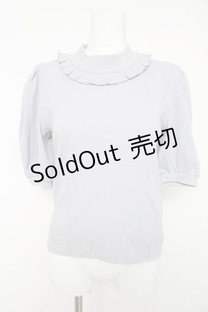 画像: evelyn / ハイネックボリューム袖トップス F アイスグレー Y-26-02-15-139-LO-TO-SZ-ZY