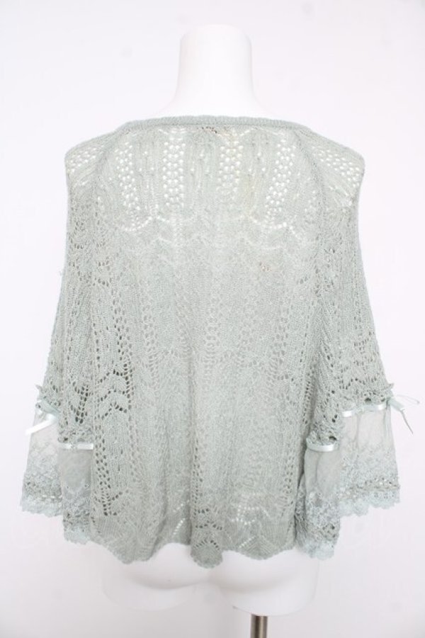 画像2: axes femme / 透かしカーディガン M ミント Y-26-02-15-143-AX-TO-SZ-ZY (2)