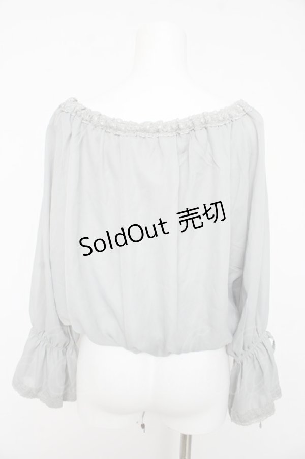 画像2: axes femme / 立体レースブラウジングプルオーバー M ミント Y-26-02-15-145-AX-TO-SZ-ZS (2)