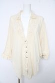 画像1: axes femme / ネックレースポンチョカーディガン M アイボリー Y-26-02-15-015-AX-TO-IG-ZY (1)