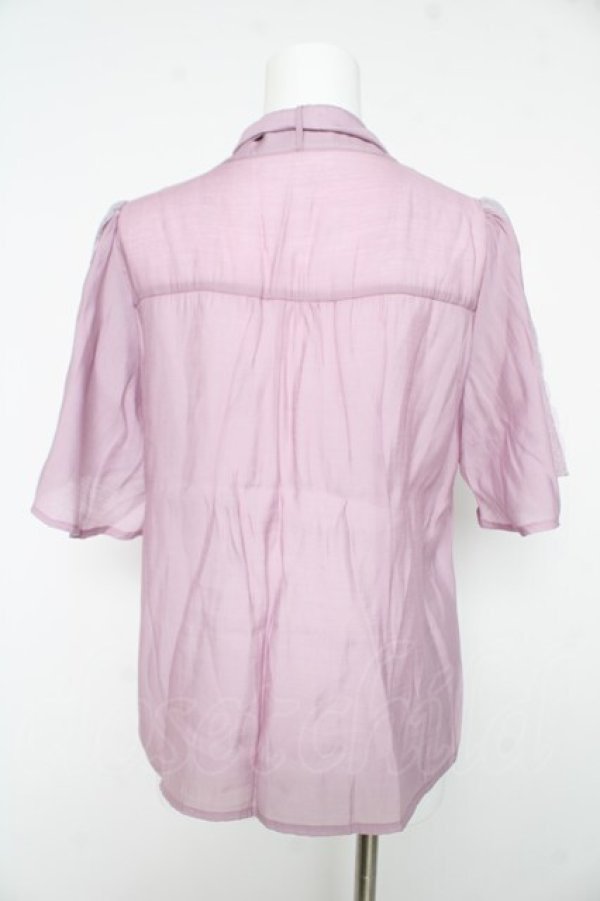 画像2: axes femme / 紫陽花装飾リボンブラウスプルオーバー F ラベンダー Y-26-02-15-147-AX-TO-SZ-ZY (2)