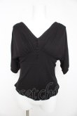 画像1: axes femme / ドルマン風Vネックトップス F 黒 Y-26-02-15-152-AX-TO-SZ-ZY (1)