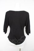 画像2: axes femme / ドルマン風Vネックトップス F 黒 Y-26-02-15-152-AX-TO-SZ-ZY (2)