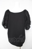 画像2: axes femme / レーススリーブトップ M 黒 Y-26-02-15-154-AX-TO-SZ-ZY (2)