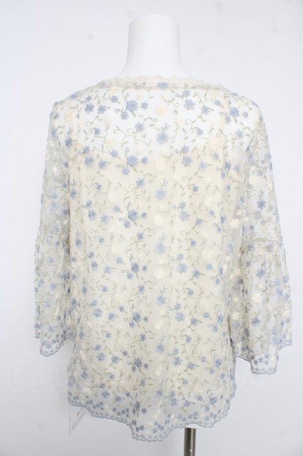 画像2: axes femme / インナー付き総レーストップス  生成り Y-26-02-15-160-AX-TO-SZ-ZY (2)