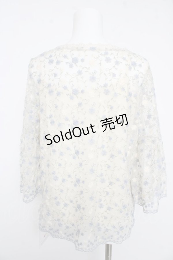 画像2: axes femme / インナー付き総レーストップス  生成り Y-26-02-15-160-AX-TO-SZ-ZS (2)