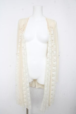 画像: axes femme / レース切替トッパーカーデ M 生成り Y-26-02-15-164-AX-TO-SZ-ZY