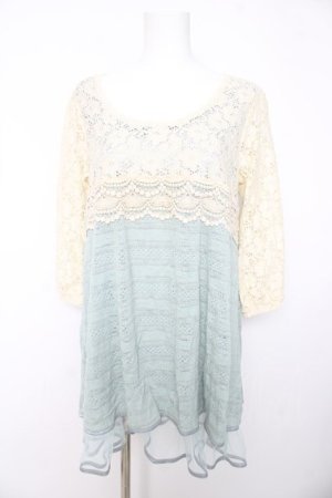 画像: axes femme / 袖透けAラインチュニック M グリーン Y-26-02-15-168-AX-OP-SZ-ZY