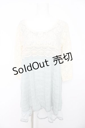 画像: axes femme / 袖透けAラインチュニック M グリーン Y-26-02-15-168-AX-OP-SZ-ZY