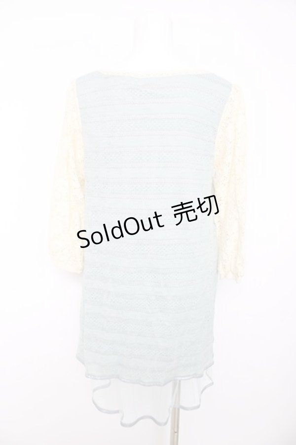 画像2: axes femme / 袖透けAラインチュニック M グリーン Y-26-02-15-168-AX-OP-SZ-ZY (2)