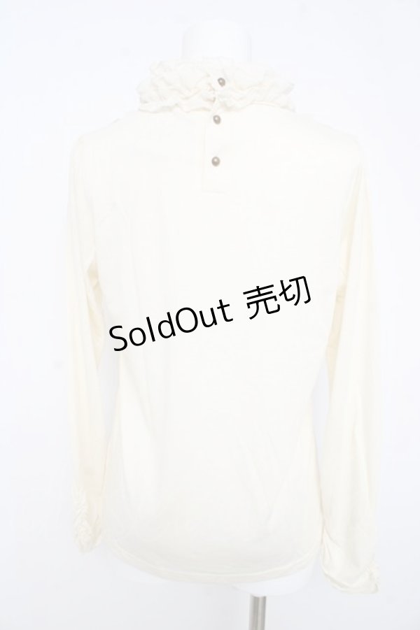 画像2: axes femme / フリルスタンドインナーPO M 生成り Y-26-02-15-002-AX-TO-IG-ZY (2)