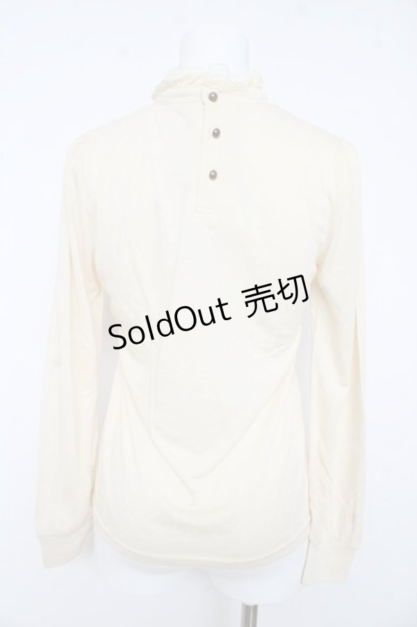 画像2: axes femme / リボンブローチ付きブラウス風プルオーバー【リボンブローチ欠品】 M 生成り Y-26-02-15-020-AX-TO-IG-ZY (2)