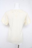 画像2: axes femme / ローズレースTシャツ M 生成り Y-26-02-15-028-AX-TO-IG-ZY (2)
