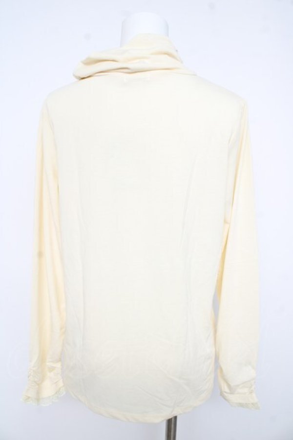 画像2: axes femme / ハシゴレース使いタートル L 生成り Y-26-02-15-003-AX-TO-IG-ZY (2)