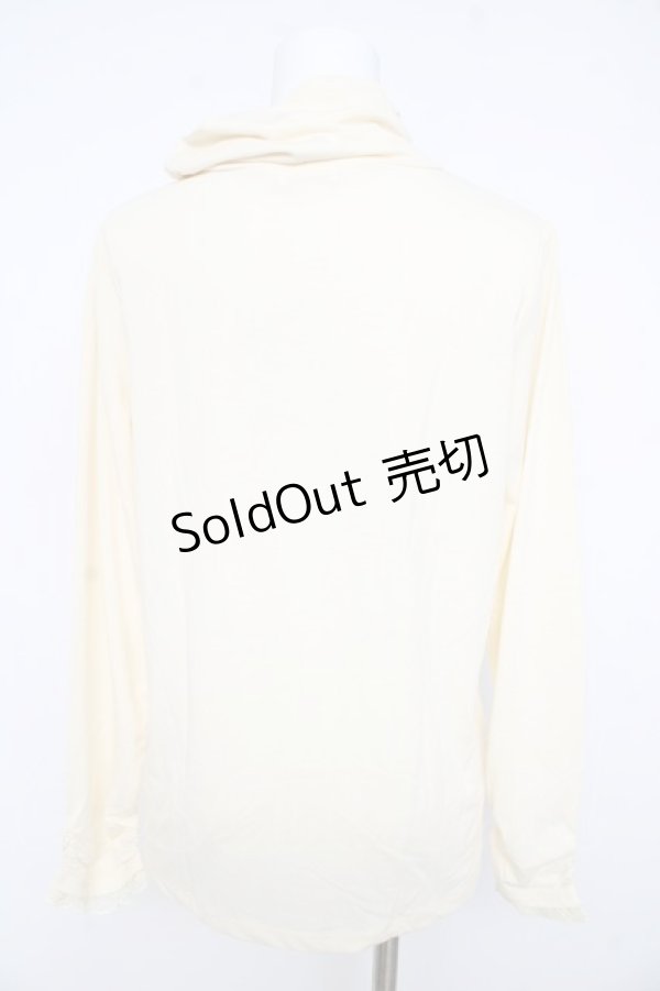 画像2: axes femme / ハシゴレース使いタートル L 生成り Y-26-02-15-003-AX-TO-IG-ZY (2)