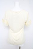 画像2: axes femme / チュールフリルＴシャツ M アイボリー Y-26-02-15-031-AX-TO-IG-ZY (2)