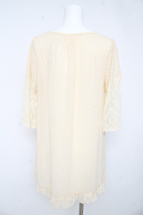 画像2: axes femme / カットドビーワンピース M 生成り Y-26-02-15-032-AX-TO-IG-ZY (2)